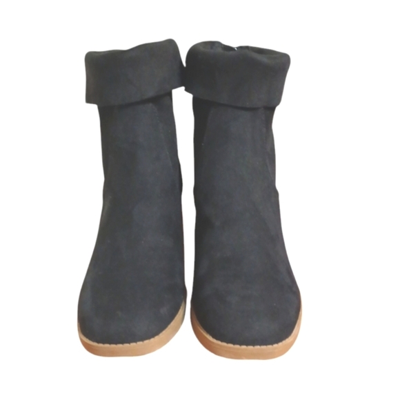 NEW Sun & Stone Lyraa Booties Women's Black Suede Ankle Boots Size 8.5 - Picture 4 of 13